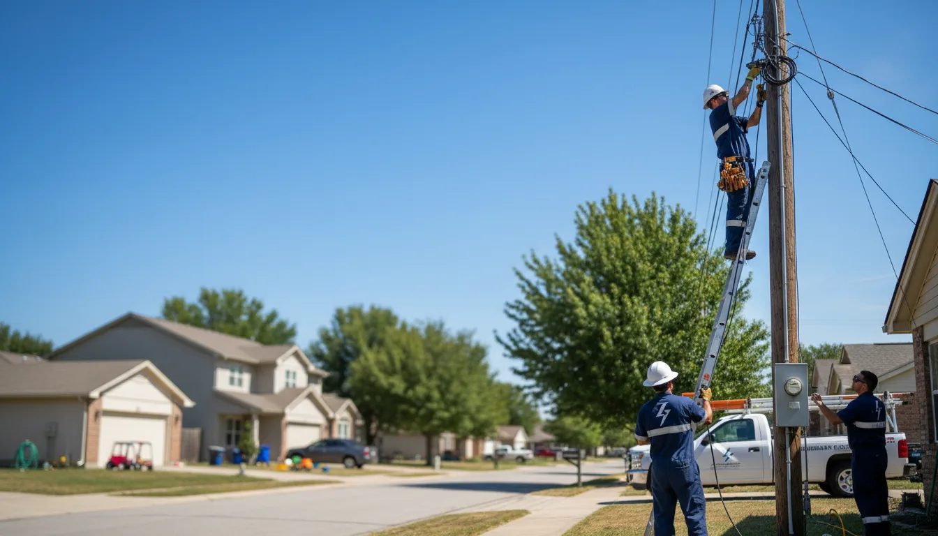 Residential electrician providing installation services in Fort Totten, ND